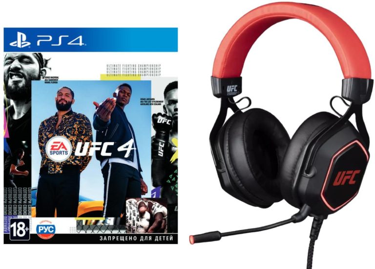 ИгроПак Konix для PS4: EA Sports UFC 4 + гарнитура