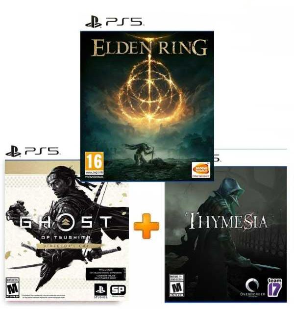 ИгроПак для PS5: Thymesia + Elden Ring + Ghost of Tsushima Director’s Cut (Режиссёрская версия)
