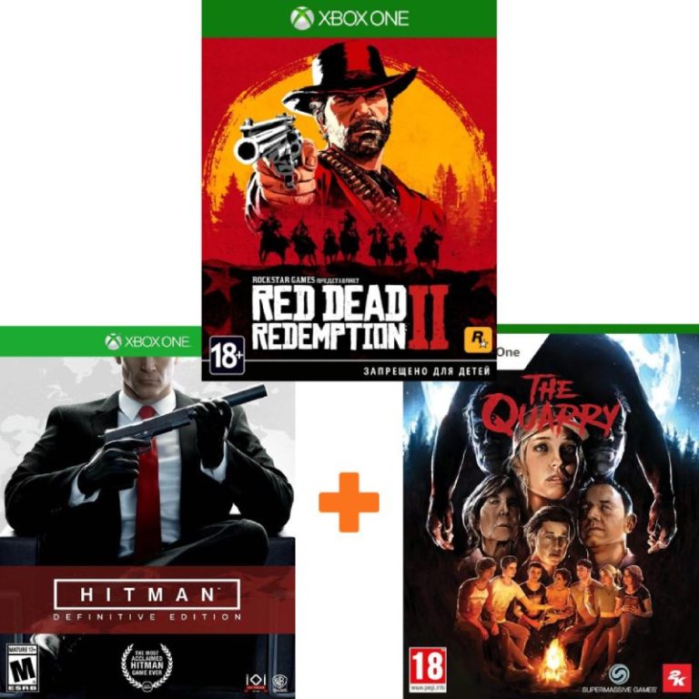 ИгроПак для XBOX One: Red Dead Redemption 2 + Hitman: Definitive Edition + The Quarry