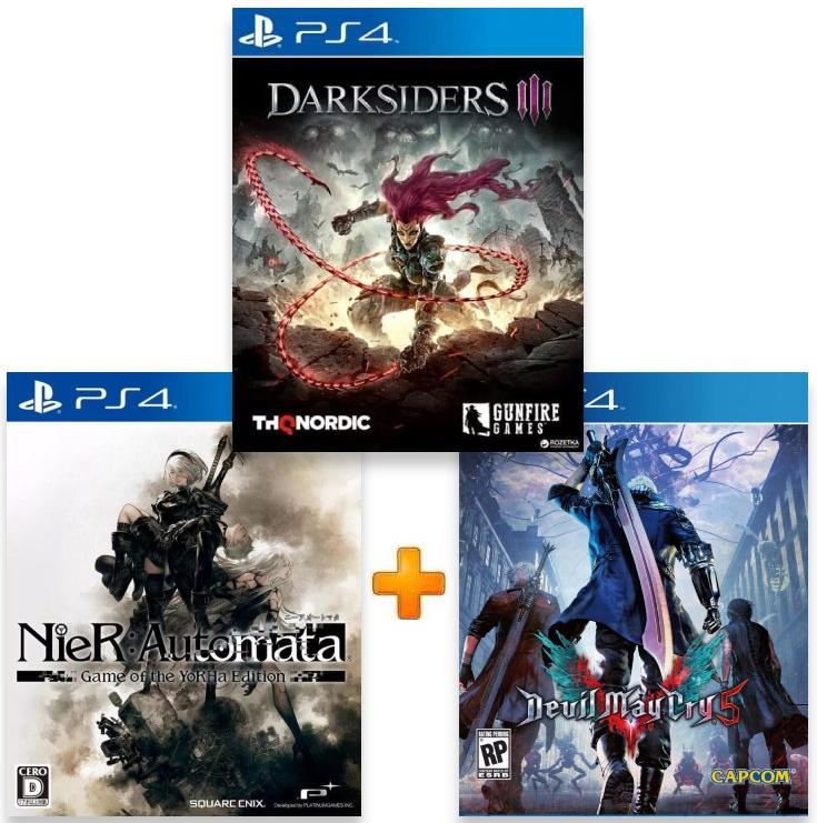 ИгроПак для PS4: NieR:Automata Game of the YoRHa Edition + Devil May Cry 5 (DmC5) + Darksiders 3