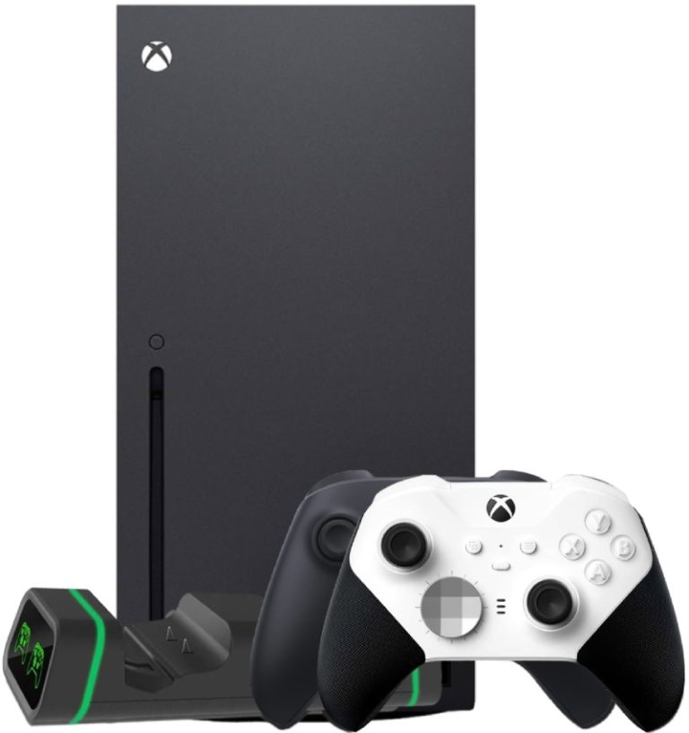 Microsoft XBOX Series X + 2-й геймпад (Elite Series 2 – Core) + зарядная станция DOBE
