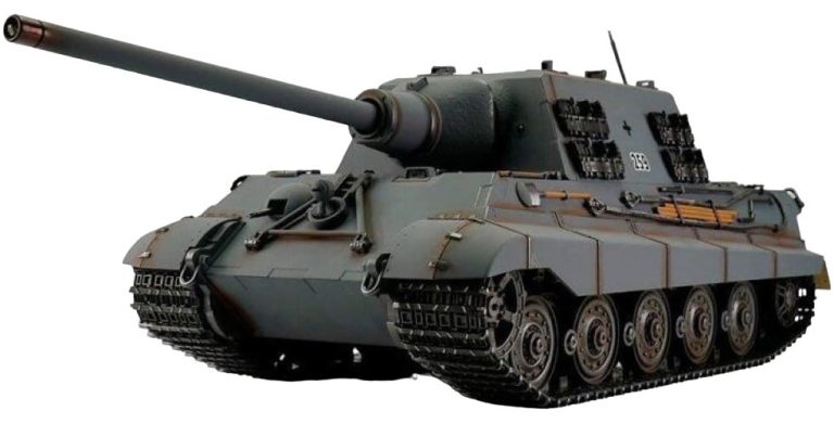 Радиоуправляемый танк Torro Jagdtiger, башня Henschel 1/16 дым (для ИК боя) V3.0 2.4G RTR, TR11511-GY-3.0