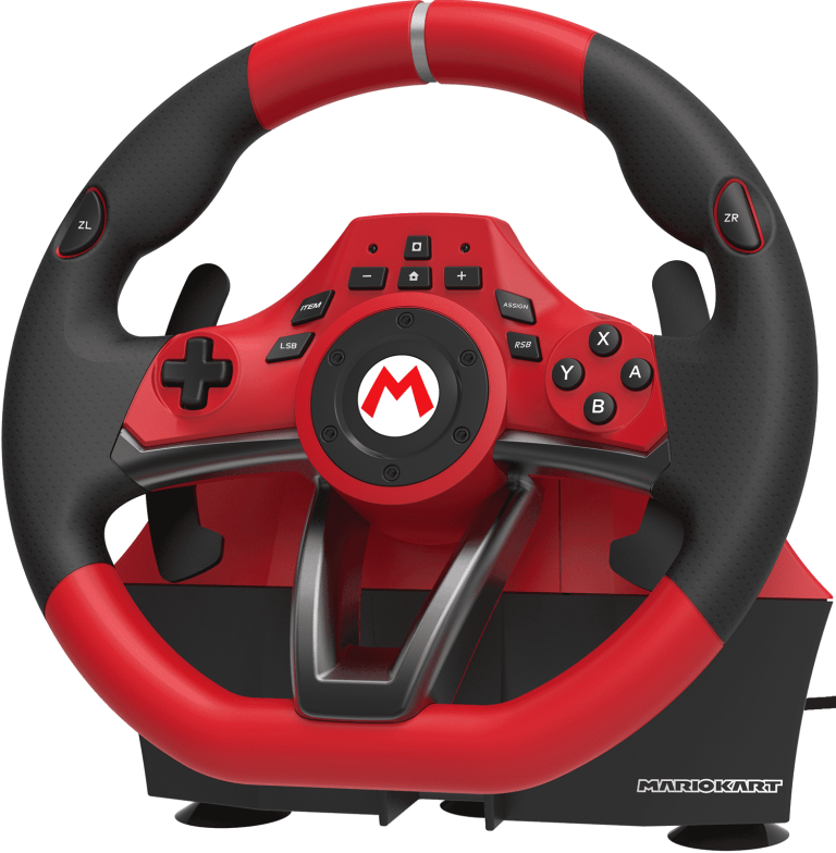 Руль HORI Mario Kart Racing Wheel Pro Deluxe + педали для Nintendo Switch