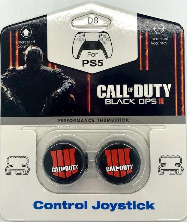 Высокие накладки на стики FPS Call of Duty Black OPS III для геймпада DualSense (чёрный)